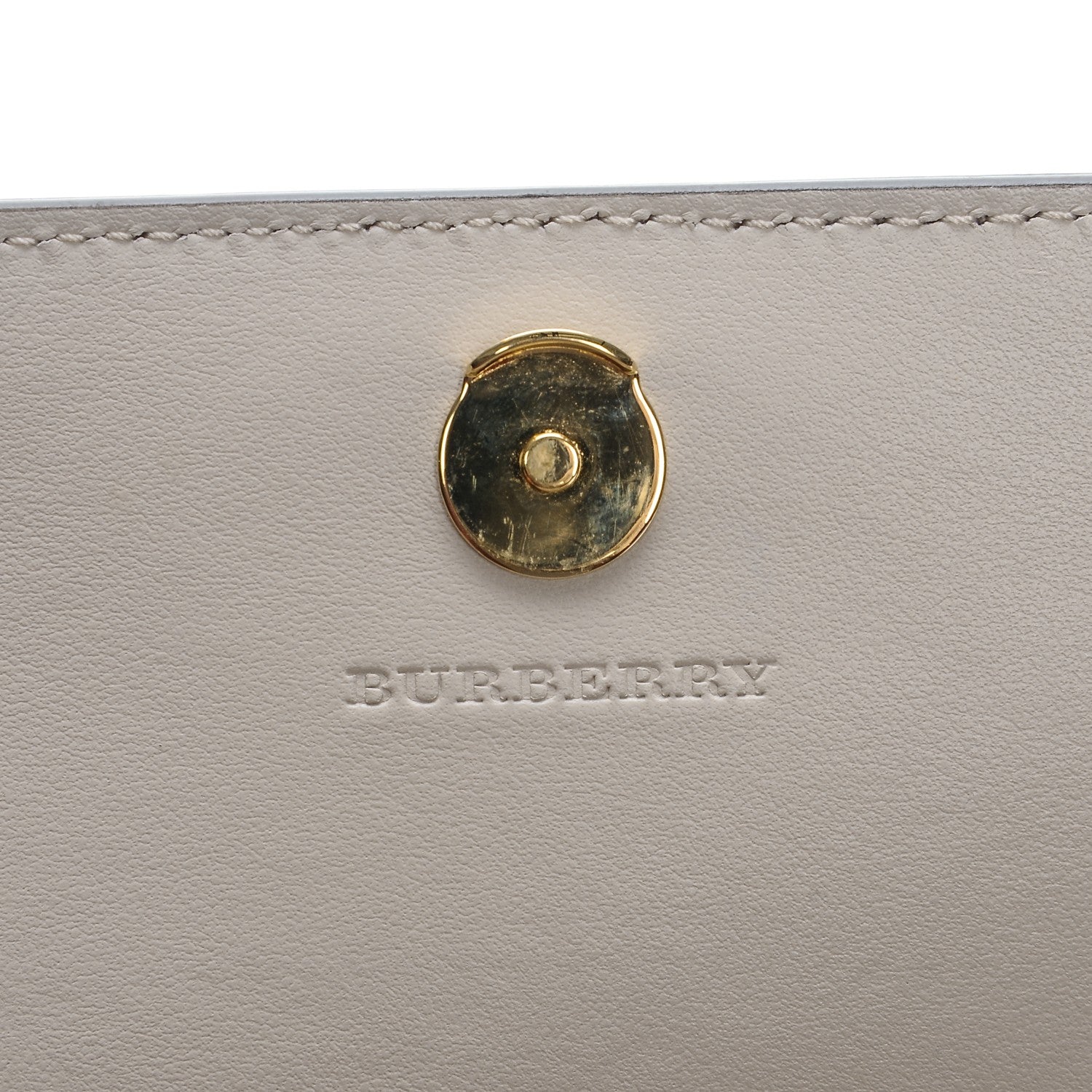 Burberry Grainy Calfskin Henley Wallet On Chain Limestone 6 of 8