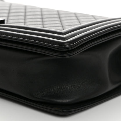 Chanel Calfskin Quilted New Medium Boy Flap So Black 10 of 10