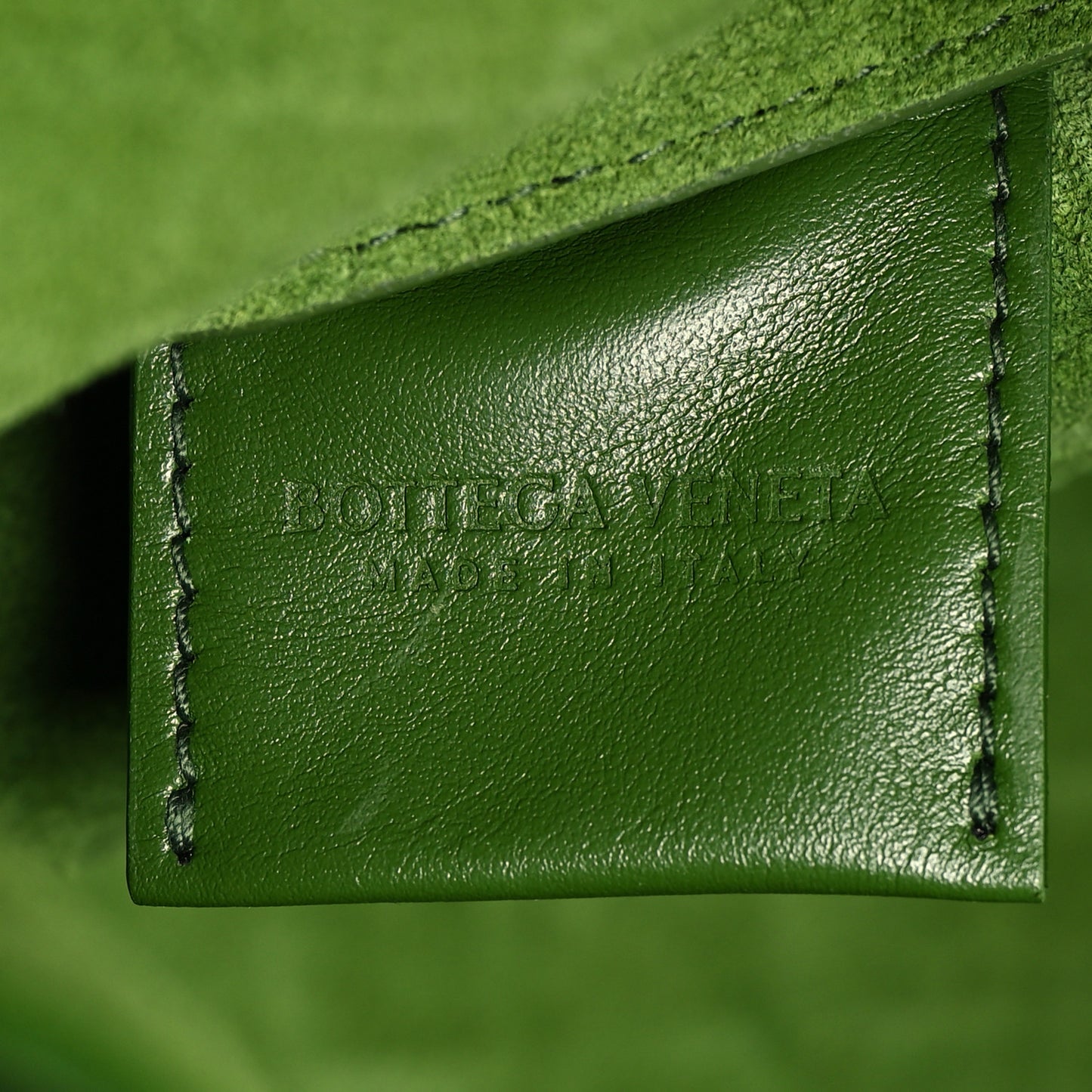 Calfskin Intrecciato Large North South Tote Bag Aloe