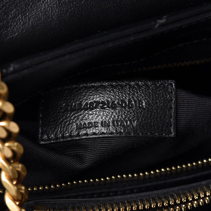 Saint Laurent Calfskin Y Quilted Monogram Medium Loulou Chain Satchel Black 8 of 11