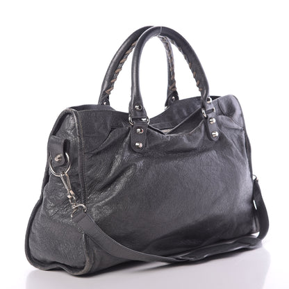 Balenciaga Agneau Classic Silver Hardware City Gris Fossile Anthracite 3 of 18