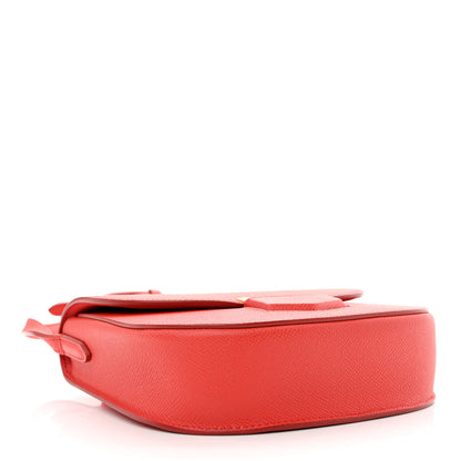 Celine Grained Calfskin Small Trotteur Coquelicot 4 of 9