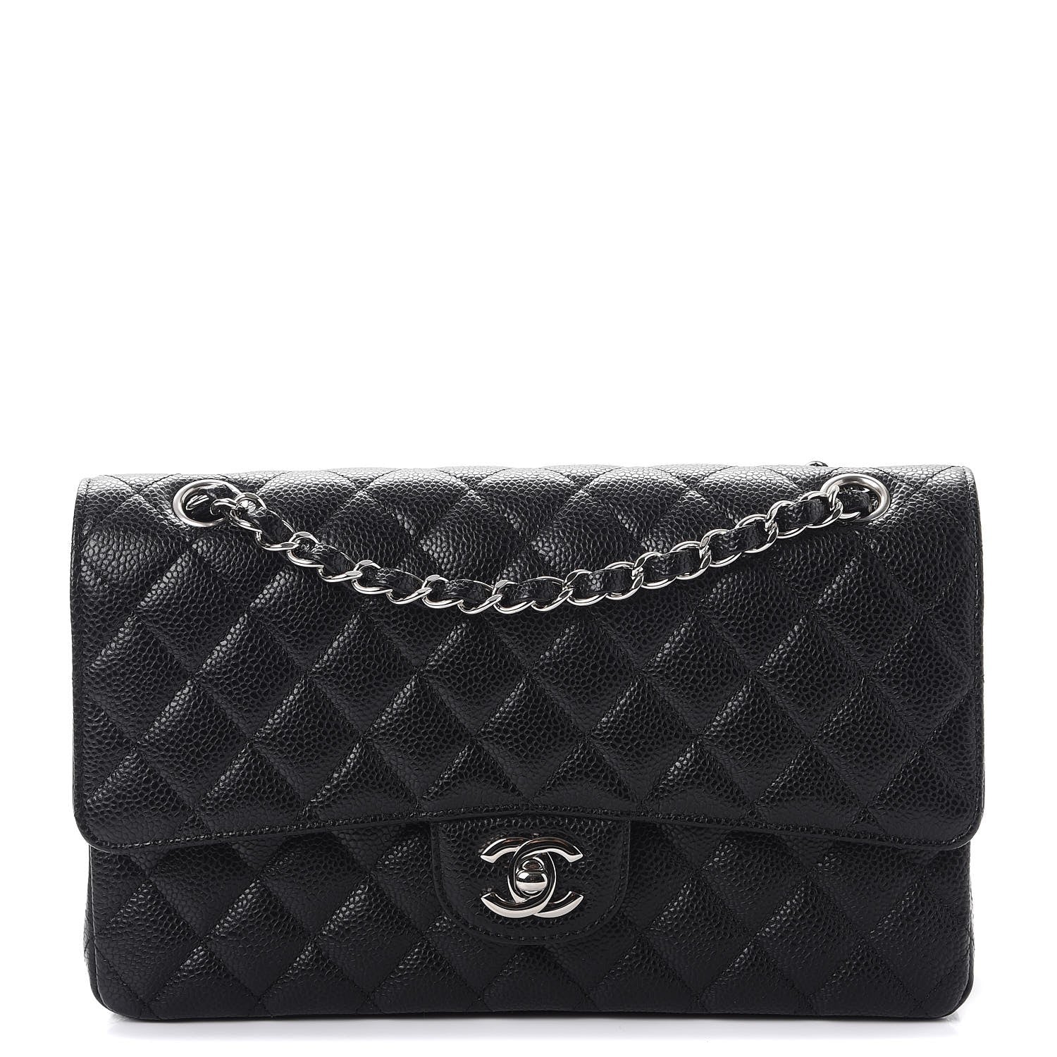Chanel Caviar Quilted Medium Double Flap Black 1 of 8