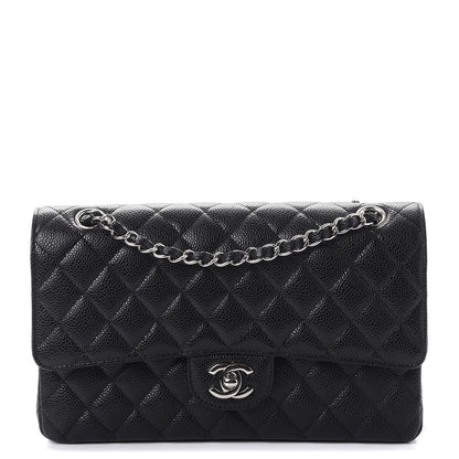 Chanel Caviar Quilted Medium Double Flap Black 1 of 8