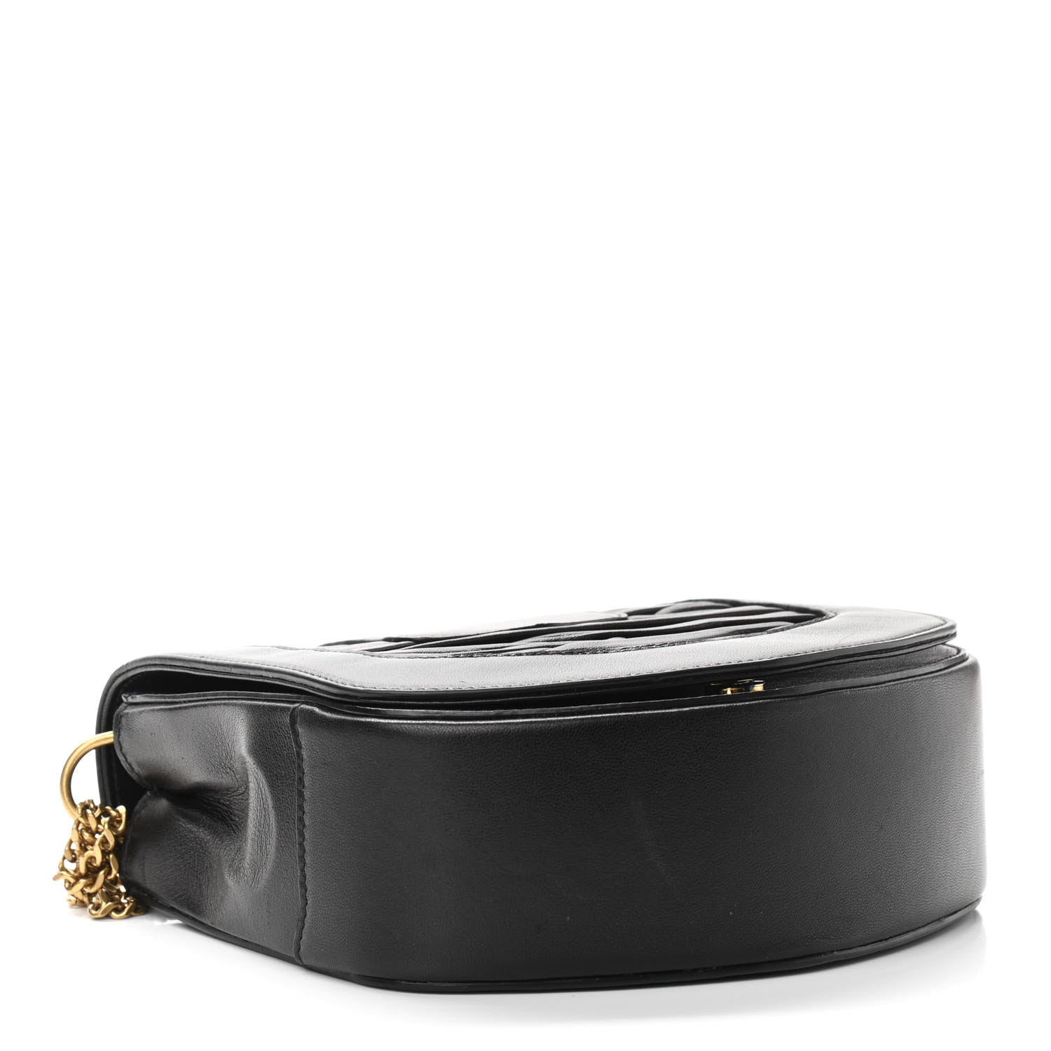 Saint Laurent Lamskin Chrissie Chain Shoulder Bag Black 4 of 11
