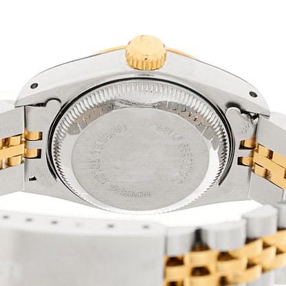 Rolex Stainless Steel 18K Yellow Gold Diamond 26mm Oyster Perpetual Datejust Watch Champagne 69173 4 of 4
