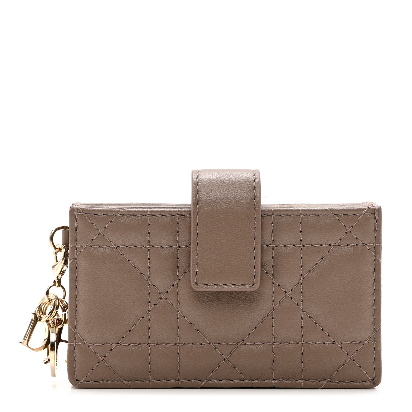 Lambskin Cannage Lady Dior 5-Gusset Card Holder