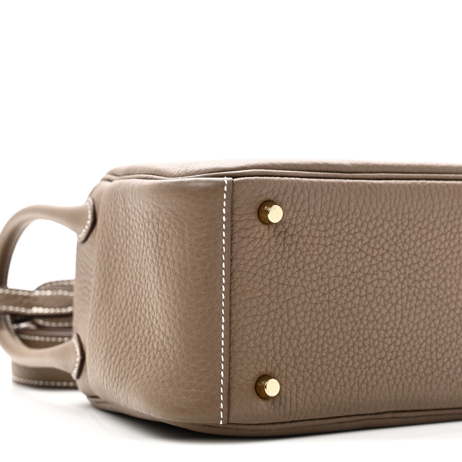 Hermes Taurillon Clemence Mini Lindy 20 Etoupe 9 of 11