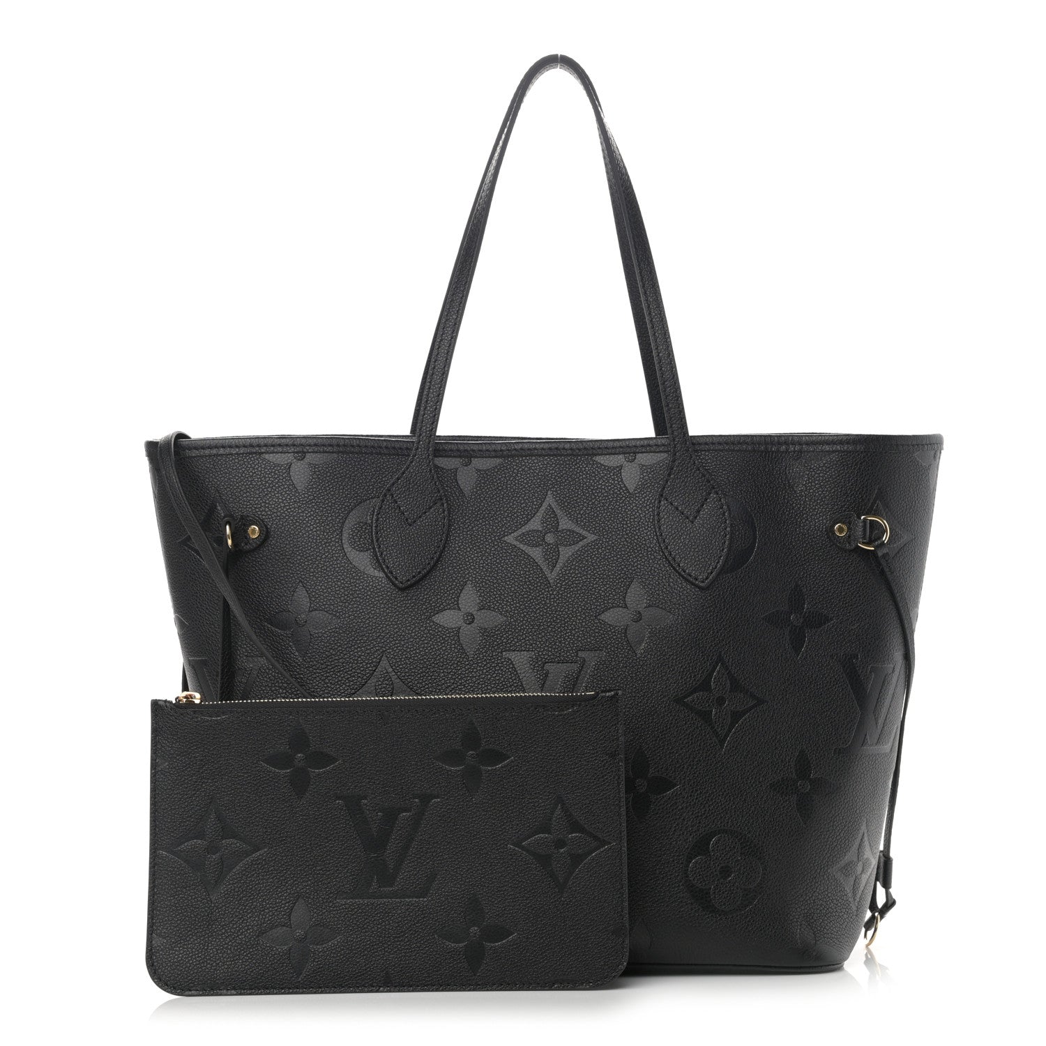 Louis Vuitton Empreinte Monogram Giant Neverfull MM Black 1 of 10