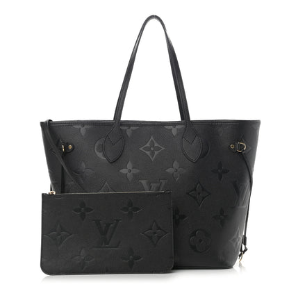 Louis Vuitton Empreinte Monogram Giant Neverfull MM Black 1 of 10