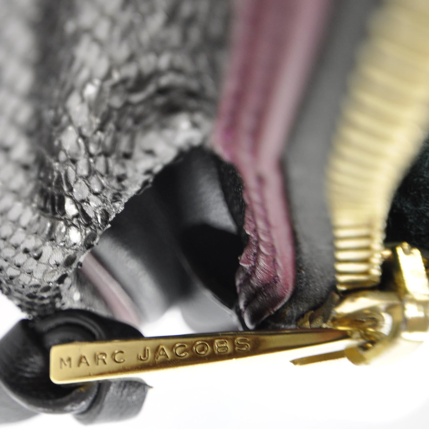 Marc Jacobs Python Capra Satchel Anthracite 8 of 12