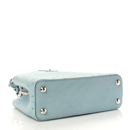 Louis Vuitton Ostrich Capucines BB Light Blue 4 of 8