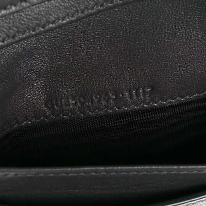 Saint Laurent Lambskin Y Quilted Monogram Compact Loulou Wallet Asphalt 8 of 9