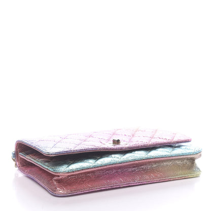 Chanel Metallic Goatskin Quilted 2.55 Reissue Wallet on Chain WOC Multicolor 4 of 12