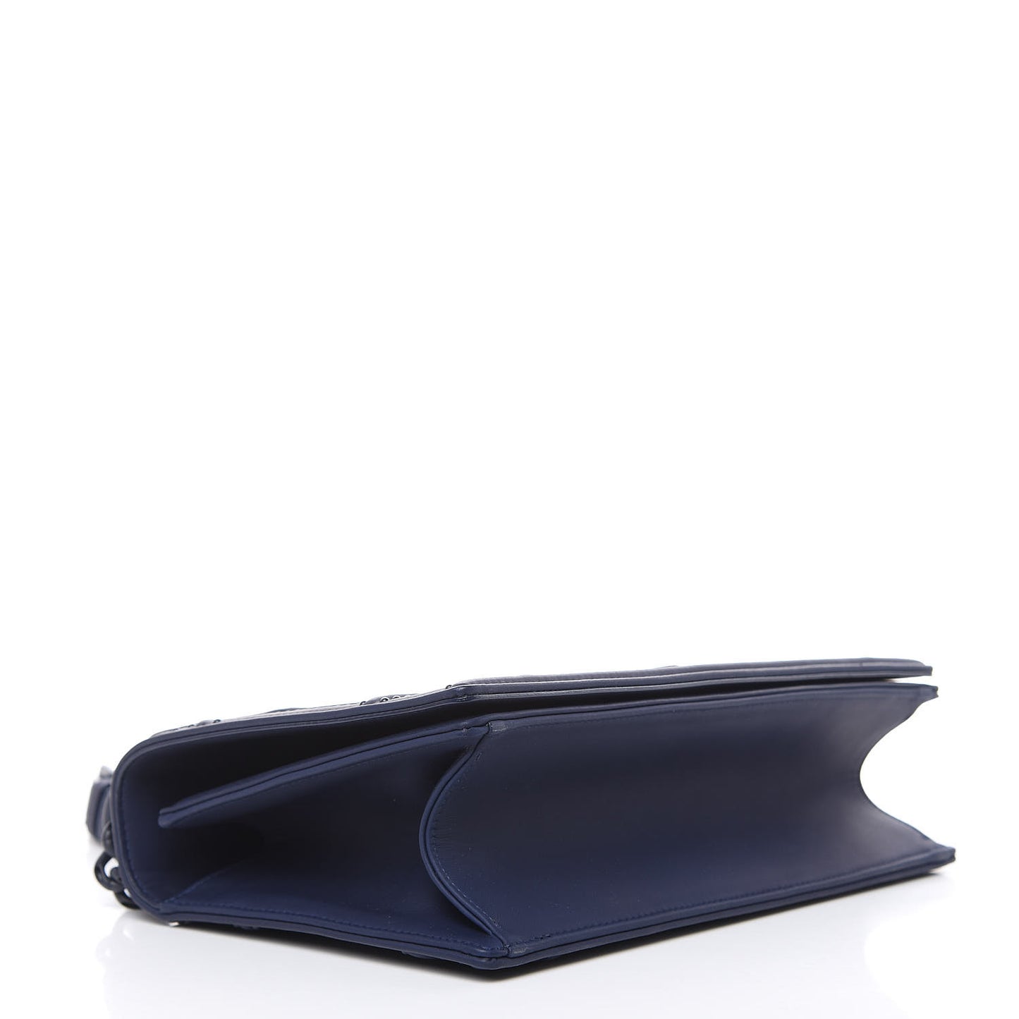 Ultra Matte Calfskin Studded Medium Diorama Flap Bag Indigo