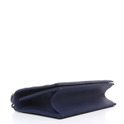 Christian Dior Ultra Matte Calfskin Studded Medium Diorama Flap Bag Indigo 4 of 9