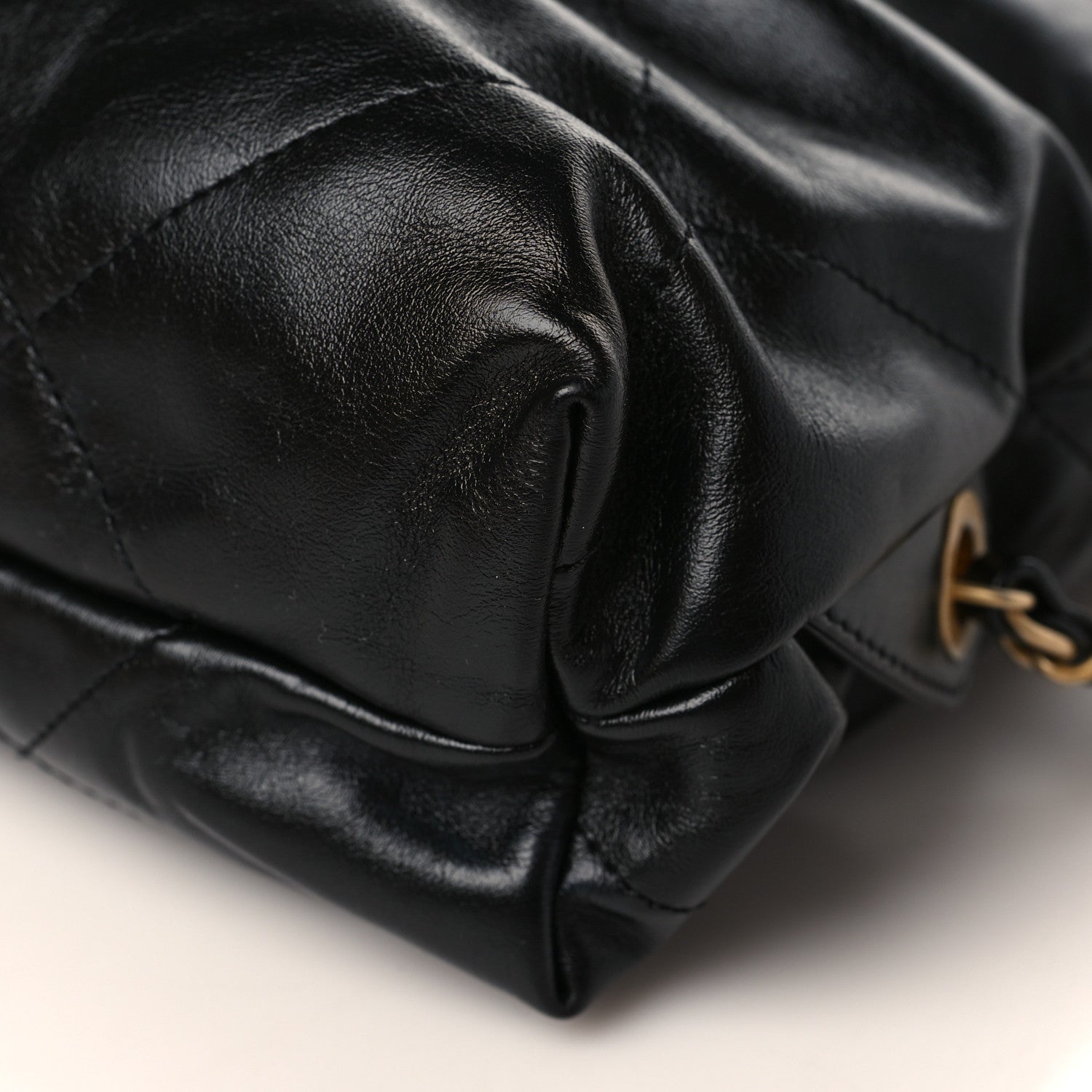 Chanel Shiny Calfskin Quilted Chanel 22 Backpack Black 9 of 9