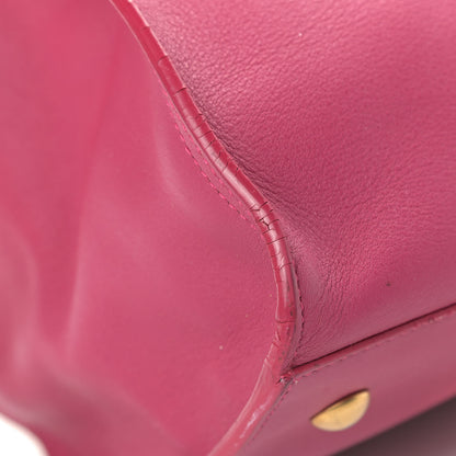 Saint Laurent Calfskin Small Classic Y Cabas Fuchsia 8 of 13