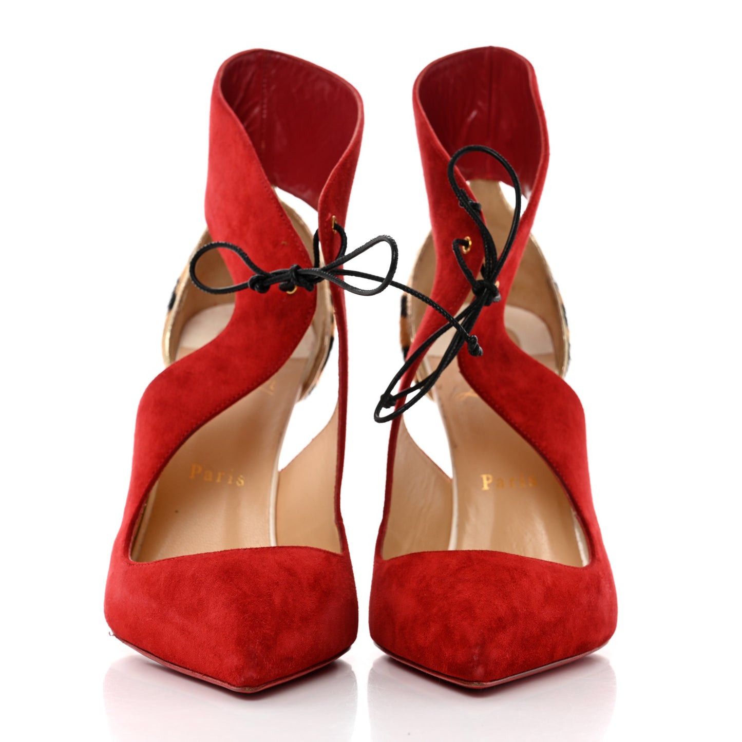 Veau Velours Pony Hair Ferme Rouge 100 Pumps 40.5 Rougissime