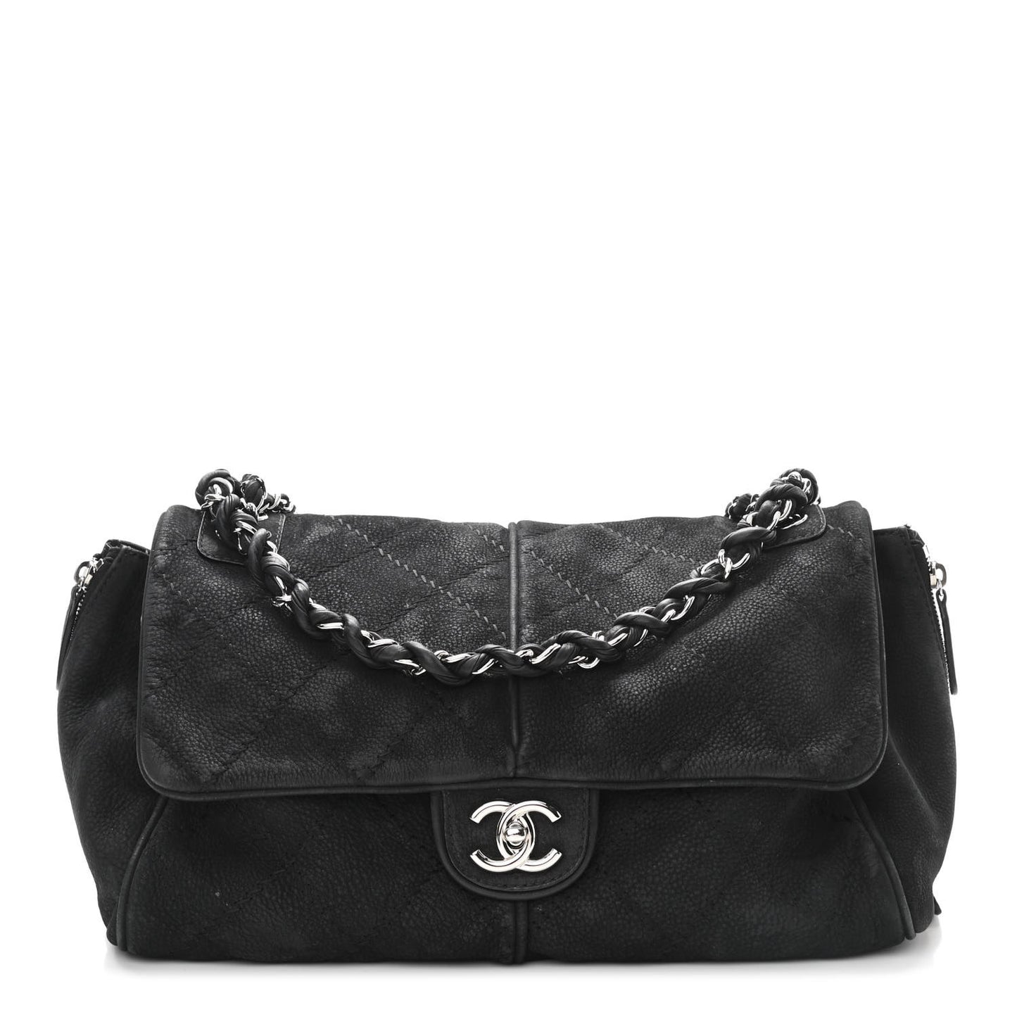 Suede Ultimate Stitch Flap Black