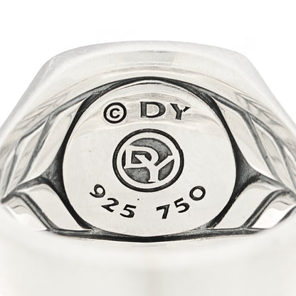 David Yurman Sterling Silver 18K Yellow Gold Petrvs Horse Signet Ring 58 8.5 4 of 5