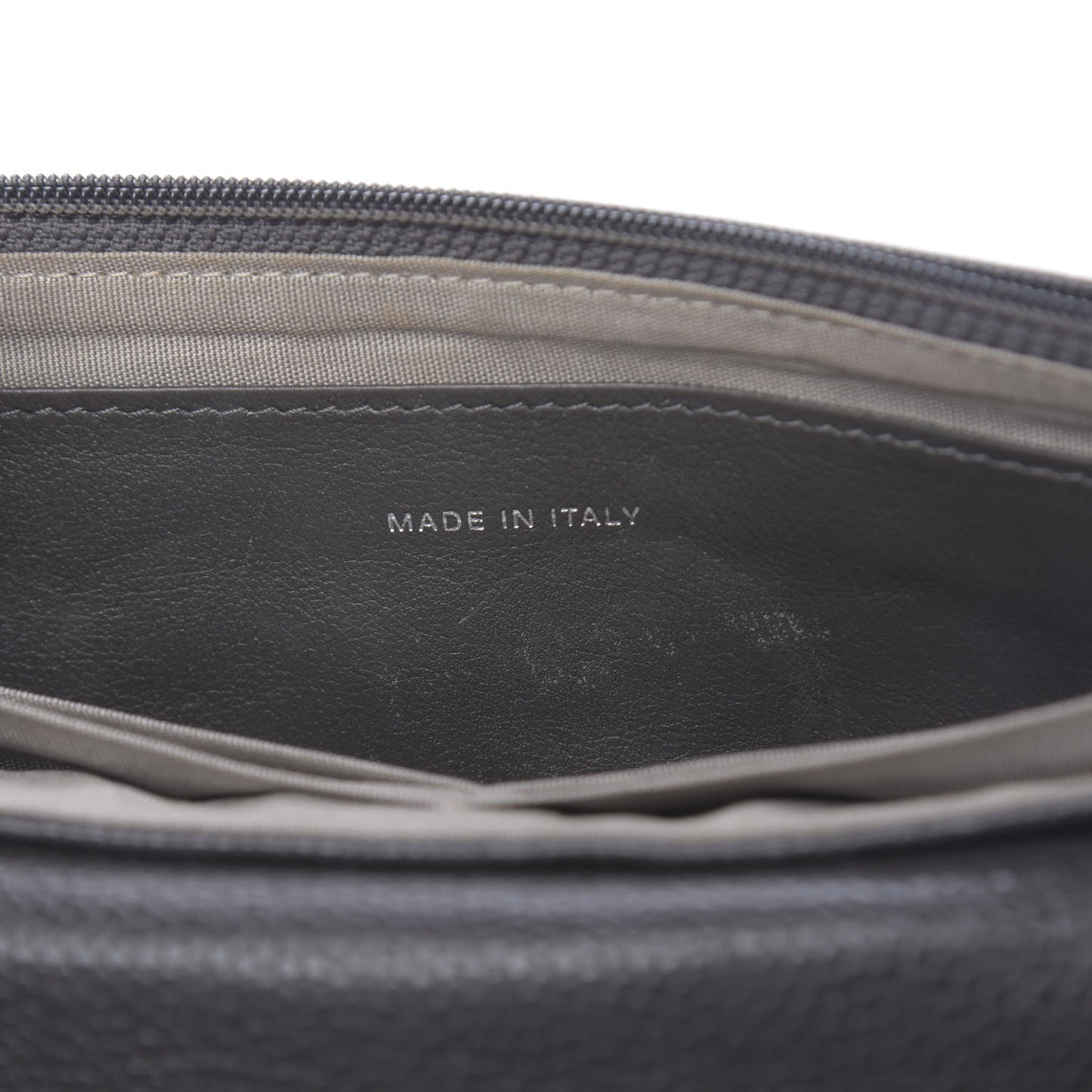 Caviar Half Moon Wallet On Chain WOC Grey