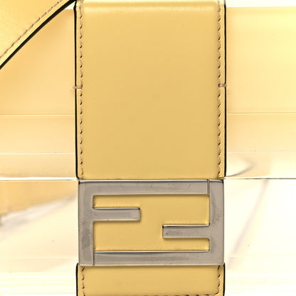 Fendi Plexiglass Vitello Cover Sfumato Mini Baguette Trunk Banana Transparent 7 of 10