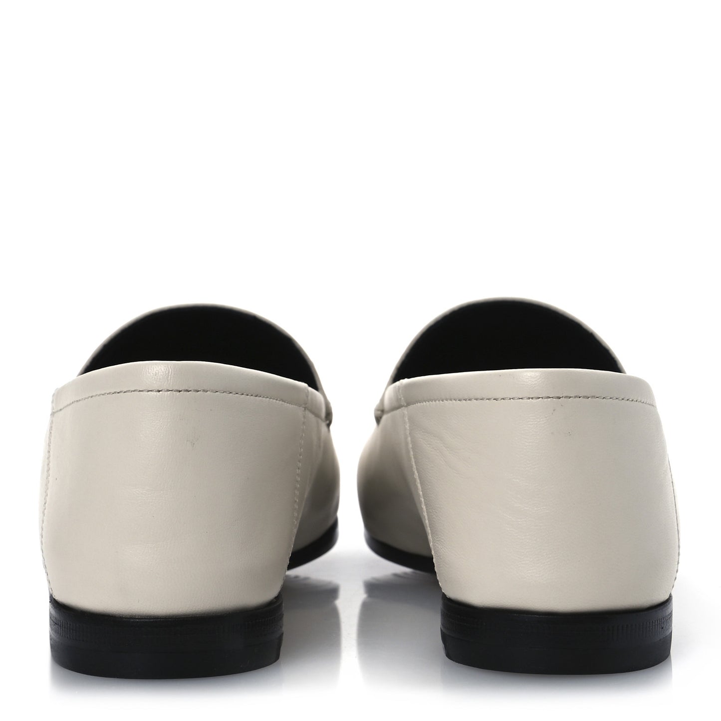 Lambskin Womens Brixton Horsebit Loafers 35 Mystic White