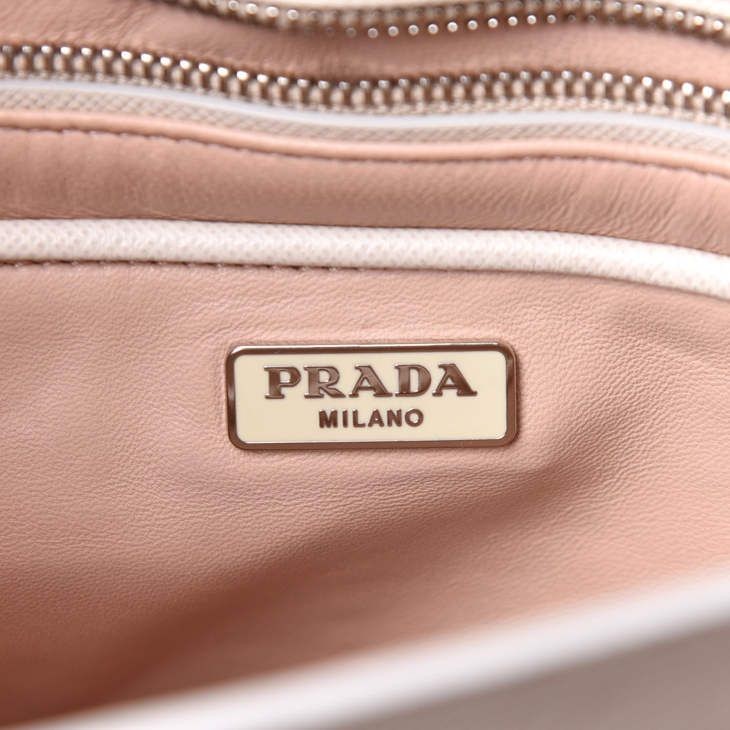 Prada Saffiano Lux Sound Top Handle Pomice 7 of 12