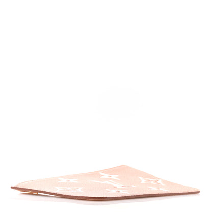 Louis Vuitton Empreinte Monogram Giant Neverfull MM Pochette Trianon Pink Cream 4 of 7