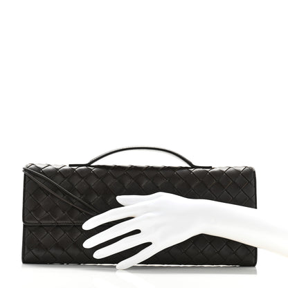 Bottega Veneta Nappa Intrecciato Long Andiamo Top Handle Clutch Fondant 2 of 8