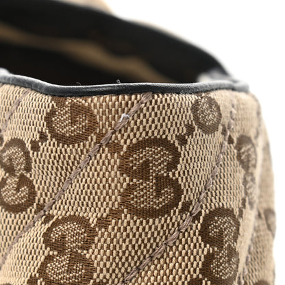 Gucci Monogram Matelasse Diagonal GG Marmont Espadrilles 39.5 Beige Ebony Black 10 of 12