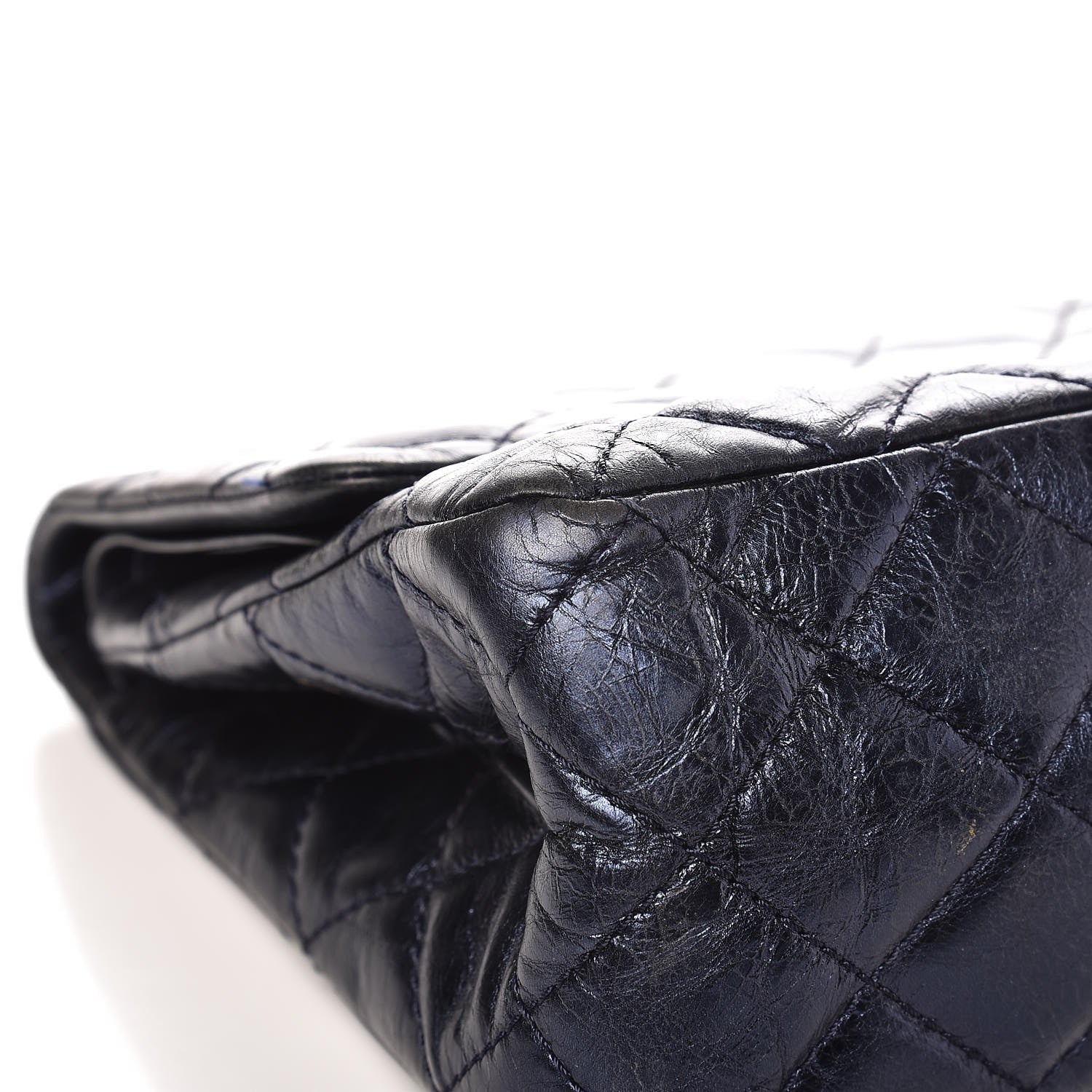 Chanel Metallic Aged Calfskin 2.55 Reissue Flap 227 Blue 8 of 14