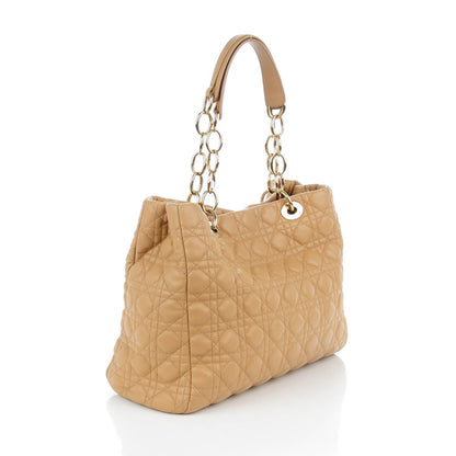 Christian Dior Lambskin Cannage Large Dior Soft Shopping Tote Beige 3 of 7