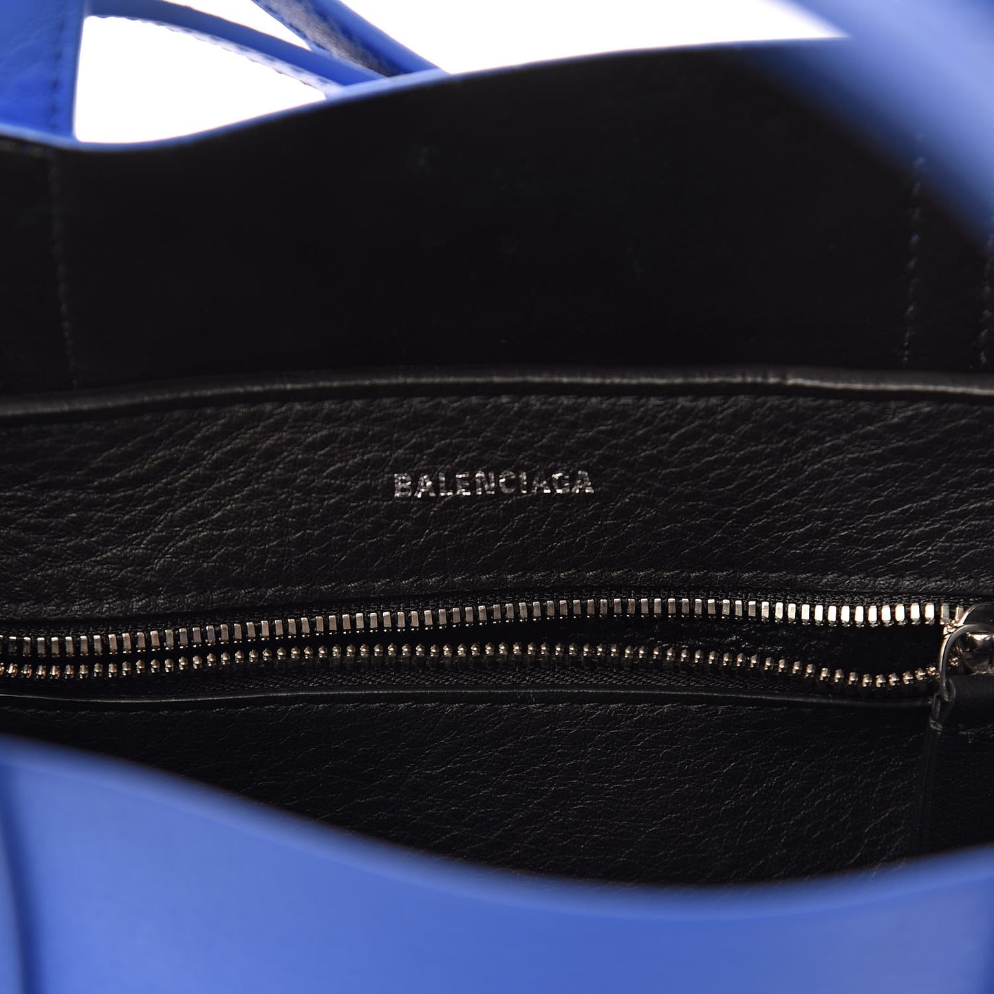Smooth Calfskin Double Sided XXS Everyday Tote Bleu Prim Black