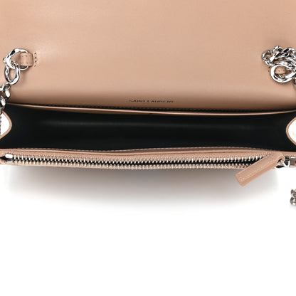 Saint Laurent Smooth Calfskin Classic Monogram Kate Tassel Satchel Beige 4 of 4