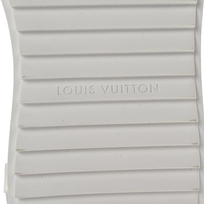 Louis Vuitton Lambskin Embossed Monogram Time Out Sneakers 38 White 7 of 10
