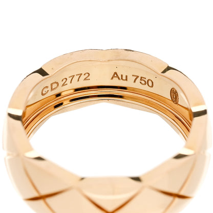 Chanel 18K Yellow Gold Small Coco Crush Ring 49 5 5 of 6