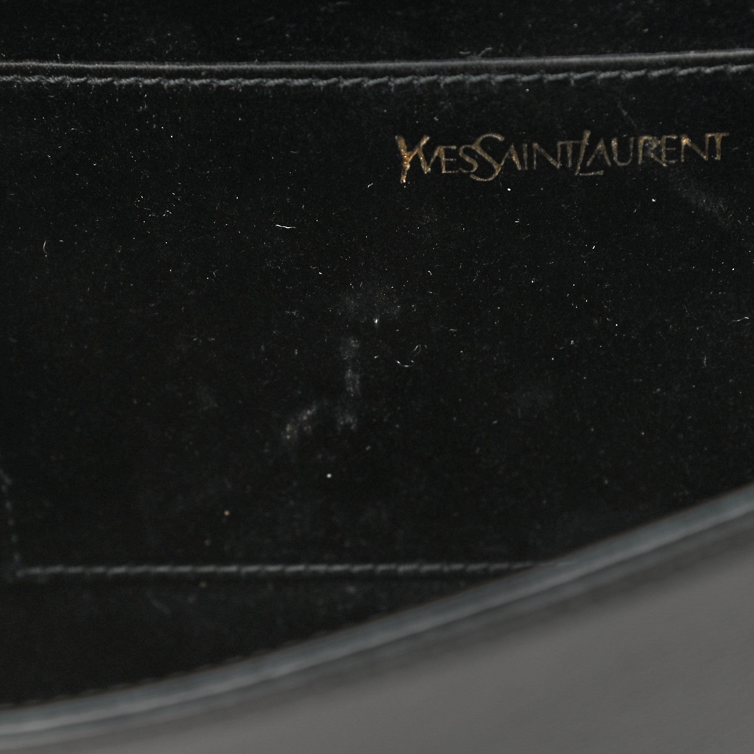 Saint Laurent Textured Patent Monogram Large Belle De Jour Clutch Black 6 of 13