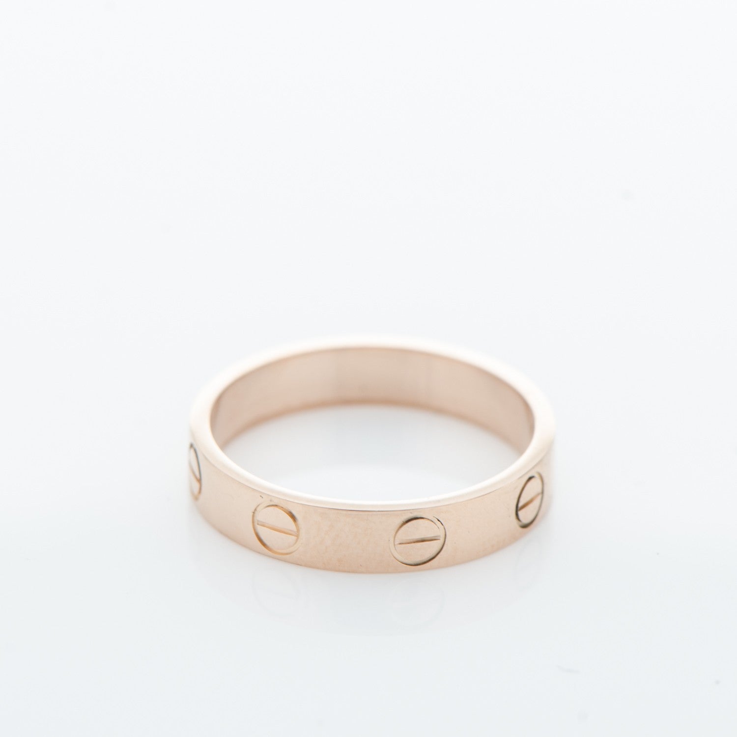 Cartier 18K Pink Gold 3.5mm LOVE Wedding Band Ring 50 5.25 3 of 5