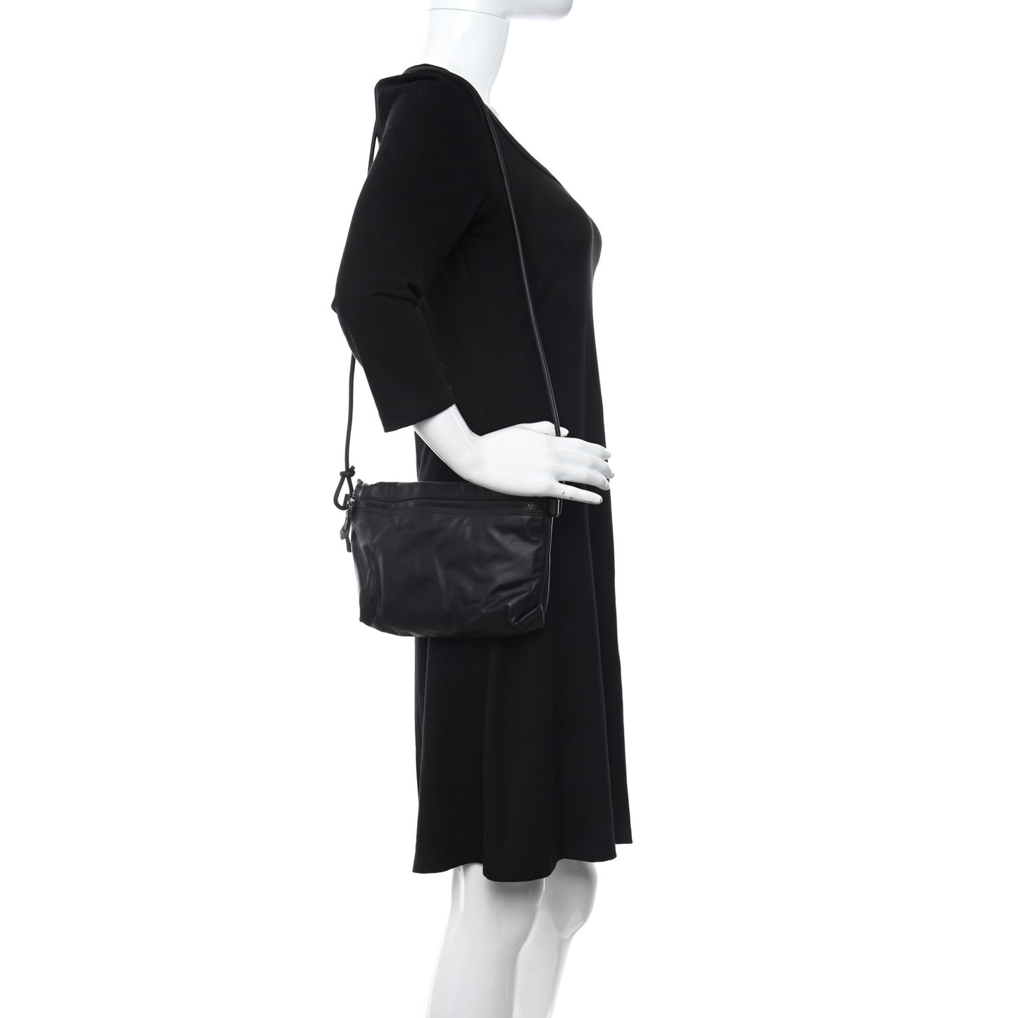 Hydrology Zip Crossbody Bag Black