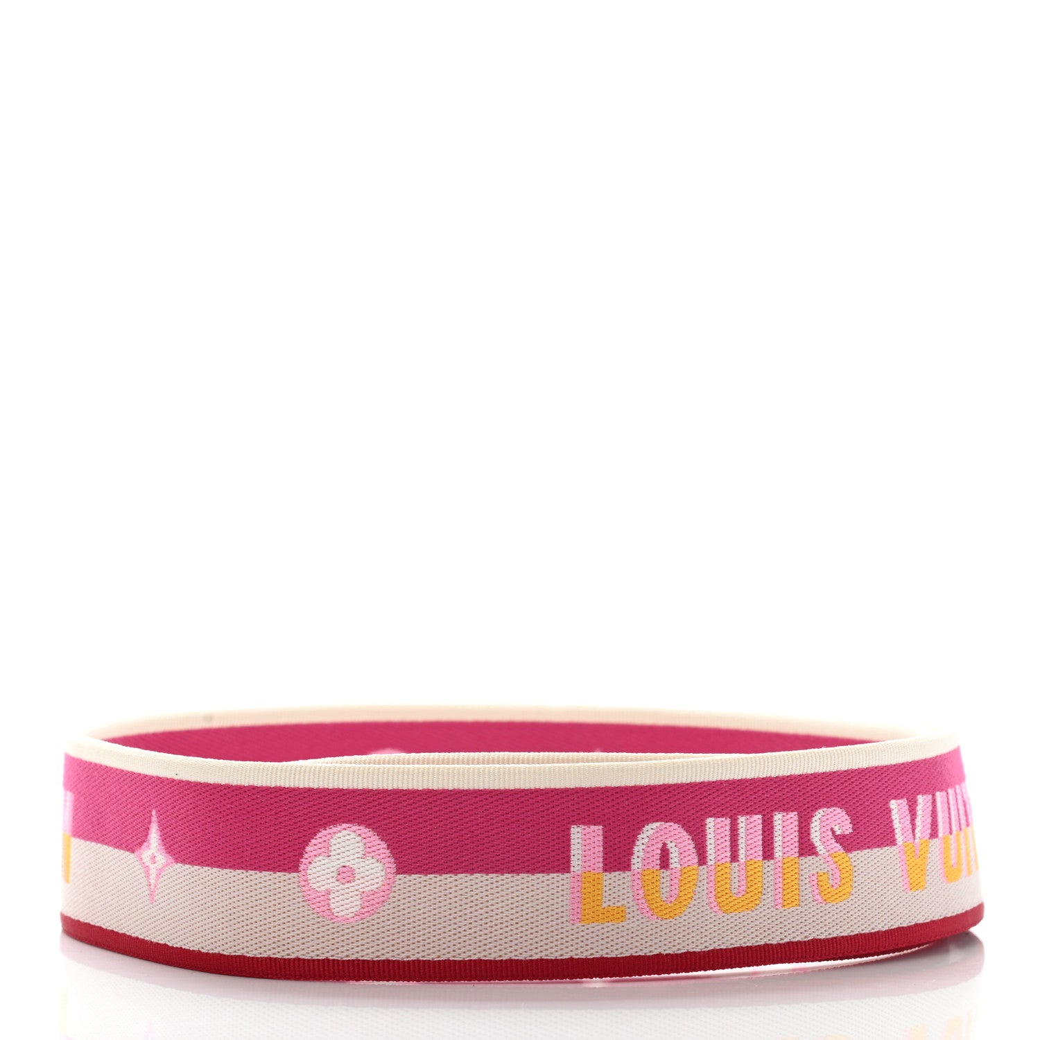 Louis Vuitton Jacquard Speedy Bandouliere 20 Shoulder Strap Fuchsia 2 of 4