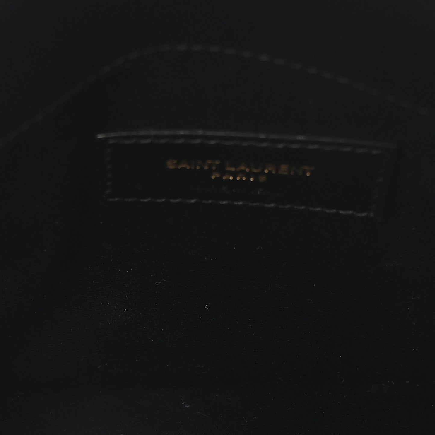 Patent Calfskin Monogram Uptown Clutch Black