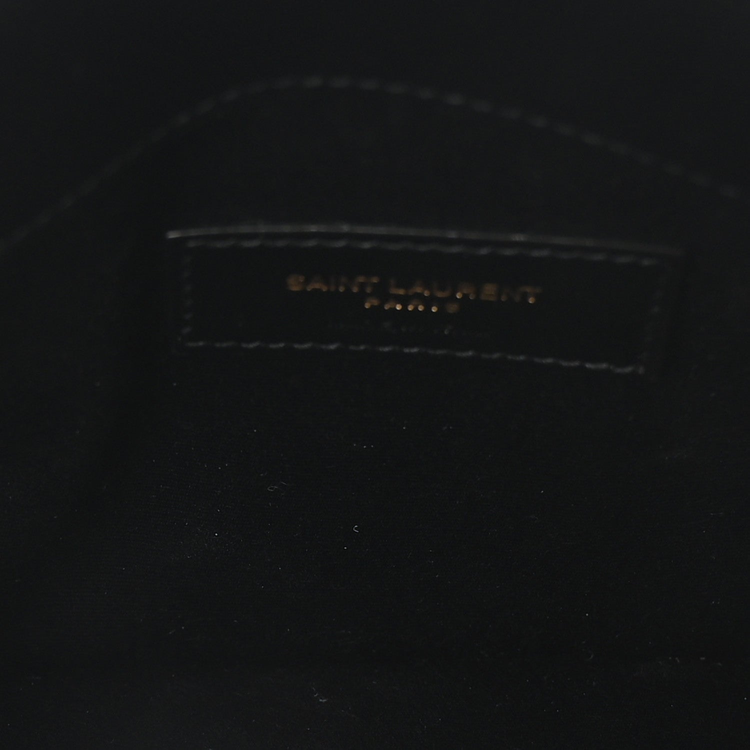 Saint Laurent Patent Calfskin Monogram Uptown Clutch Black 4 of 9