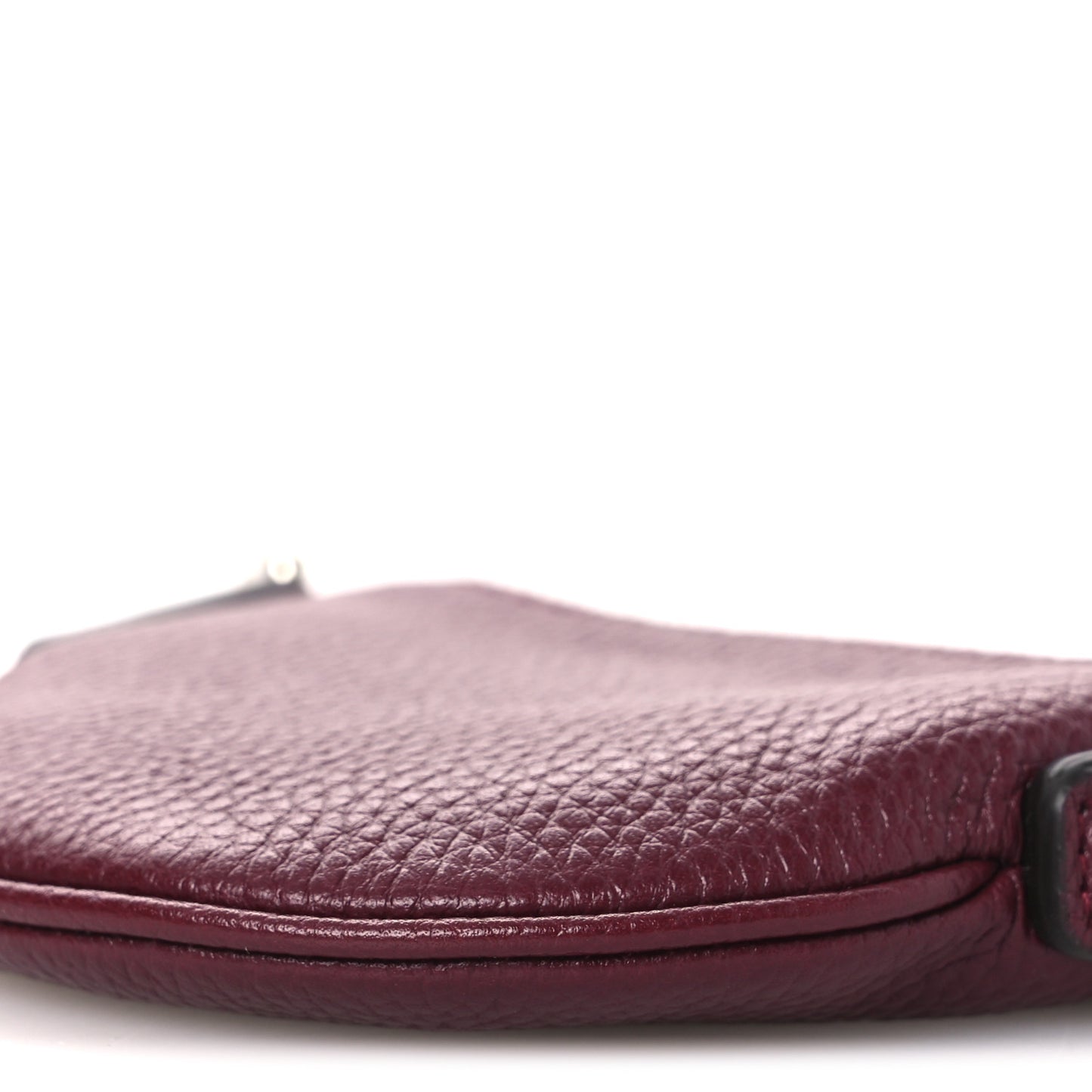 Pebbled Calfskin Mini B Shoulder Bag Red