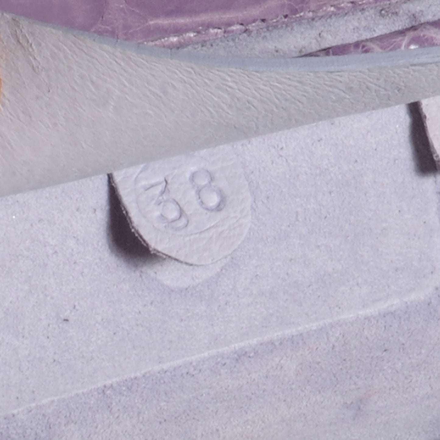 Crocodile Envelope Clutch Lilac