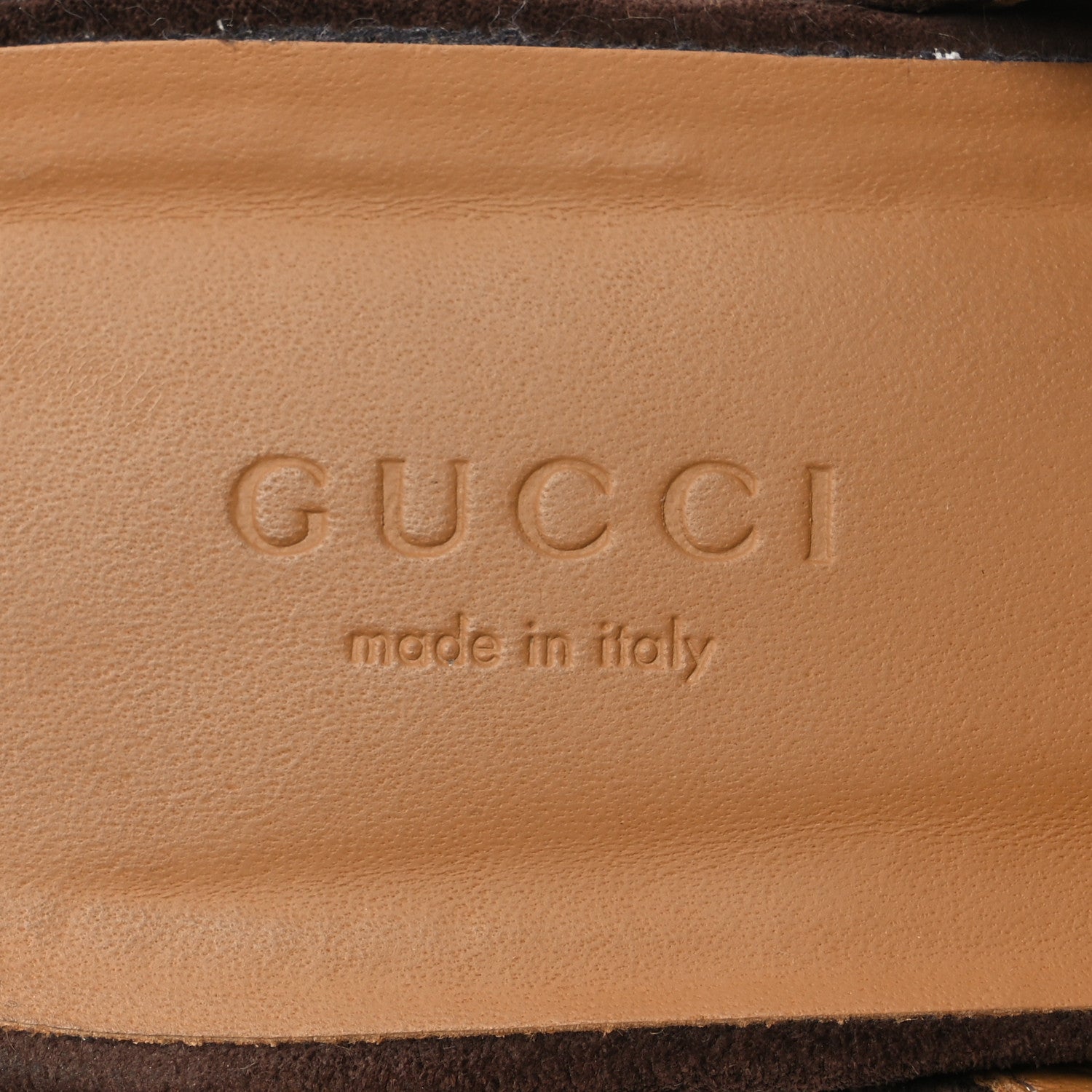Gucci Suede Horsebit Platform Mules 37 Washed Brown 9 of 15