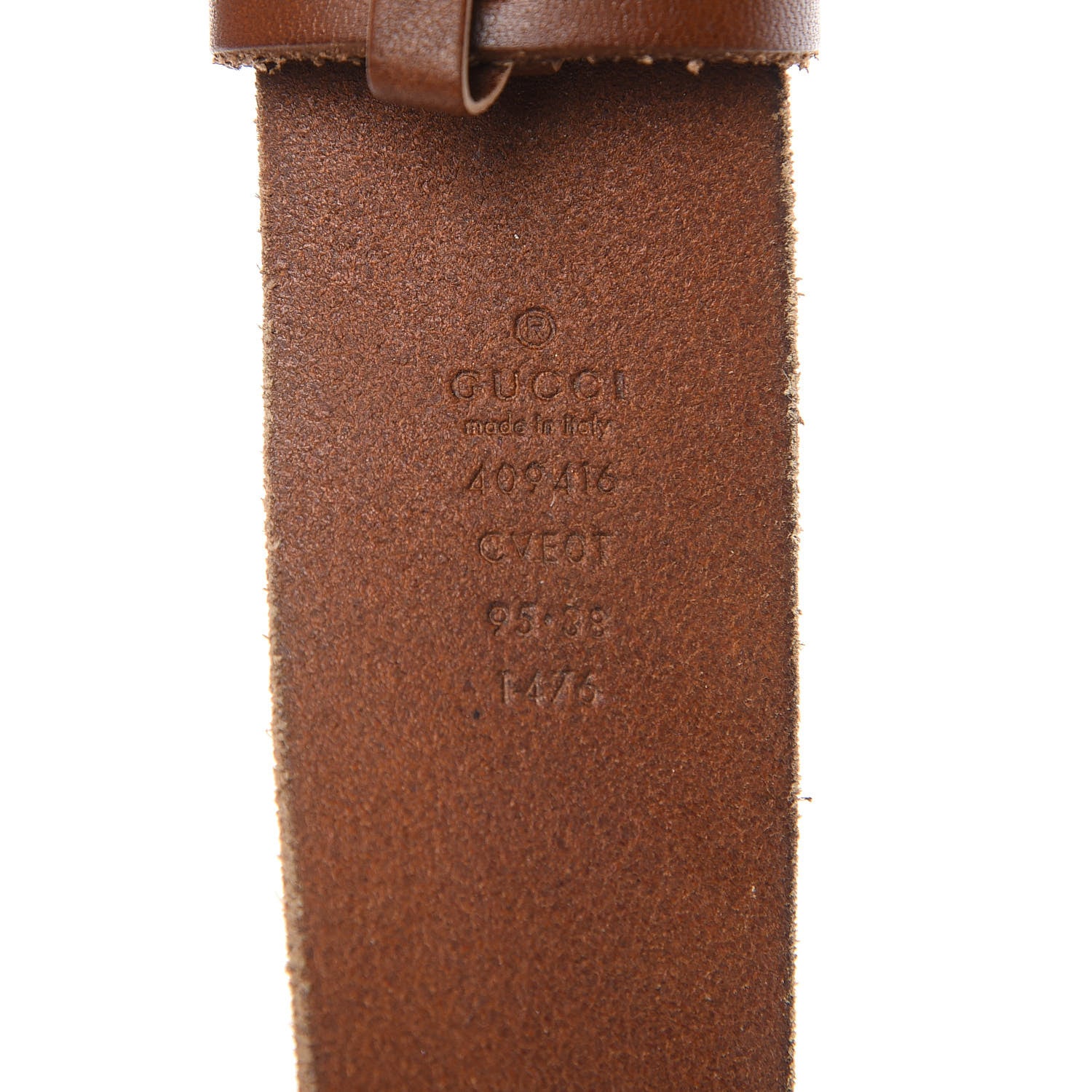 Gucci Faded Calfskin Double G 40mm Belt 95 38 Cuir 4 of 8