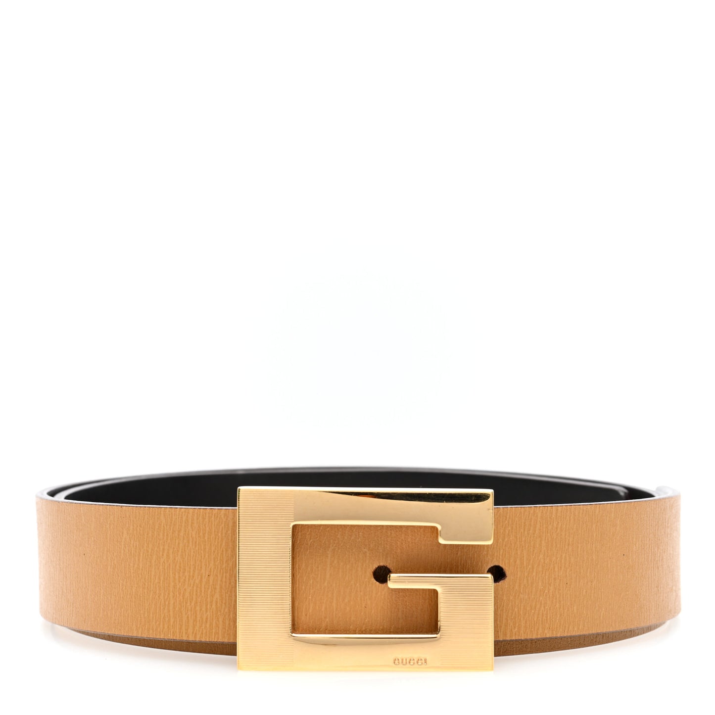 Calfskin Square G Belt 75 30 Natural