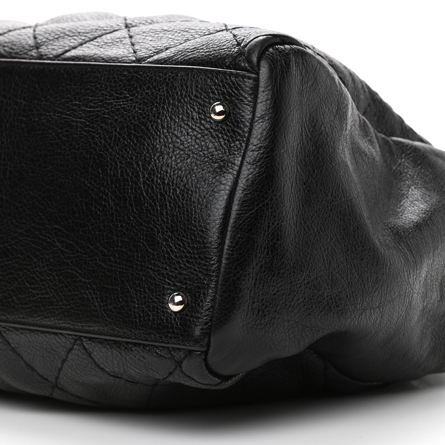 Chanel Glazed Calfskin Large On The Road Large Frame Tote Black 10 of 11